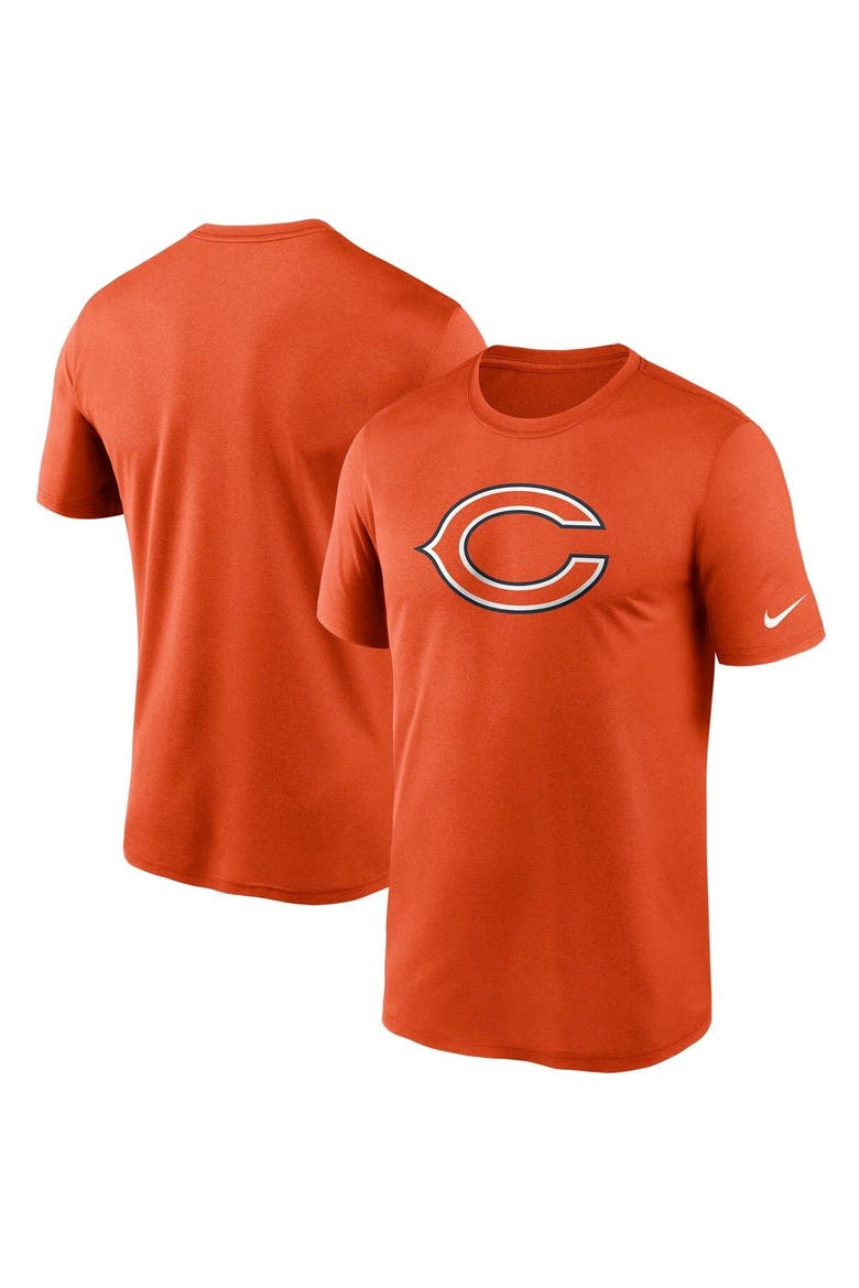 Men's Nike Orange Chicago Bears Logo Essential Legend Performance T-Shirt, Main, color, Orange