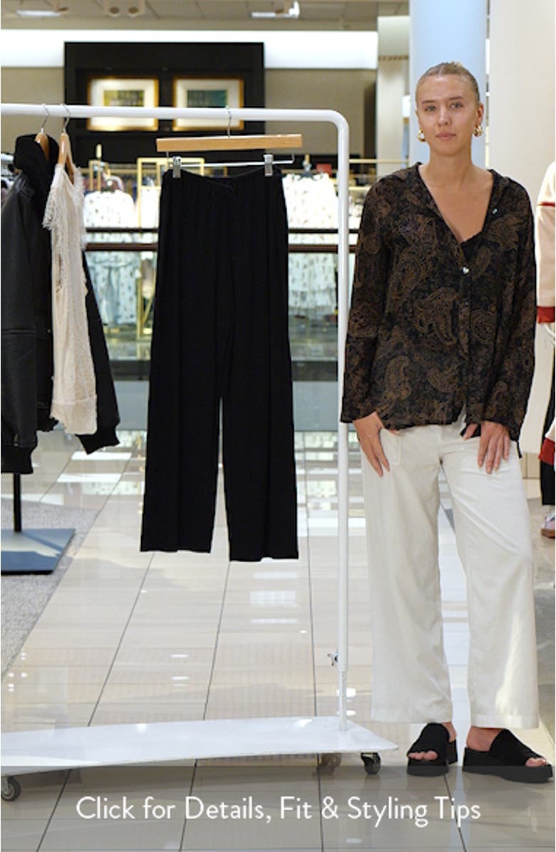 Tie Waist Knit Lounge Pants, sales video thumbnail