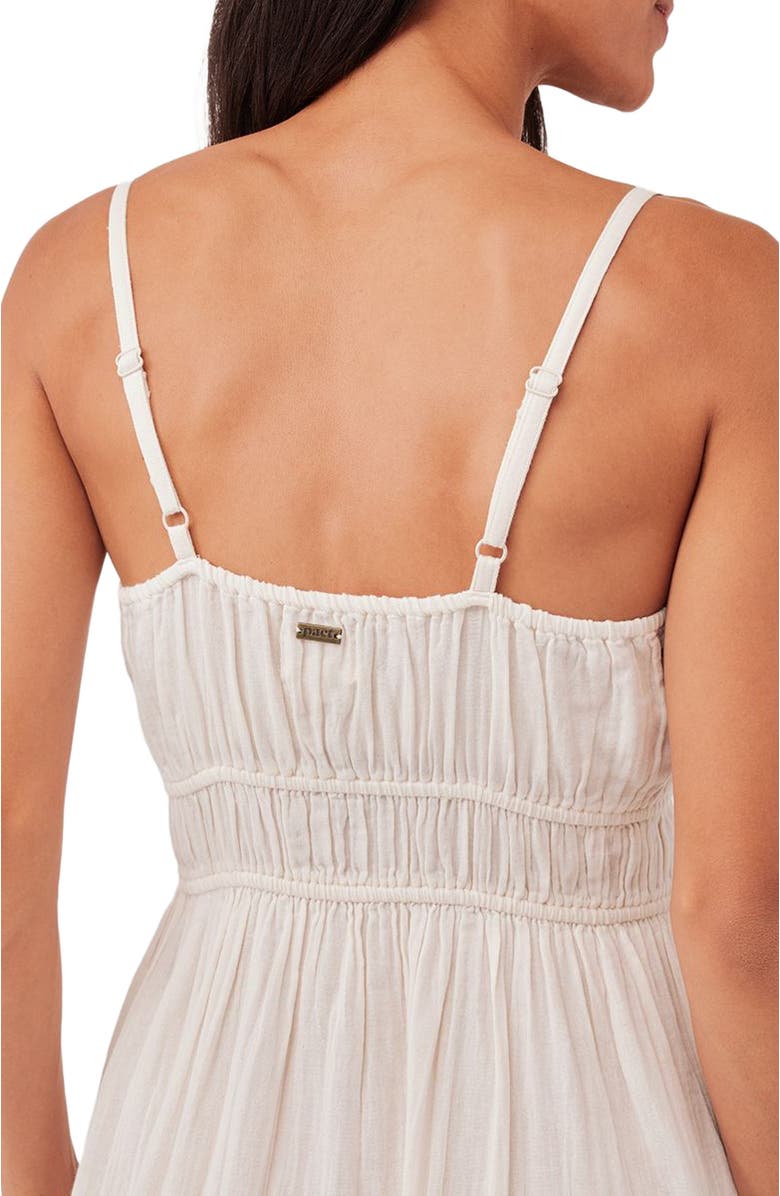 Pact Organic Cotton Coastal Double Gauze Cami Maxi Dress, Alternate, color, Sea Salt