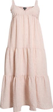 Steve Madden Elianna Stripe Tiered Sundress