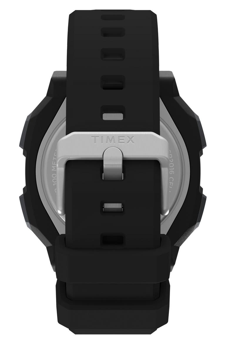 Expedition® Ridge Silicone Strap Digital Watch, 43mm, Alternate, color, DIGITAL NEG DISPLAY