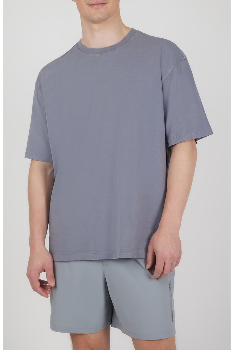 Acid Stretch Cotton T-Shirt, Main, color, WEATHERVANE