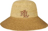 Lauren Ralph Lauren Color Block Crochet Bucket Hat