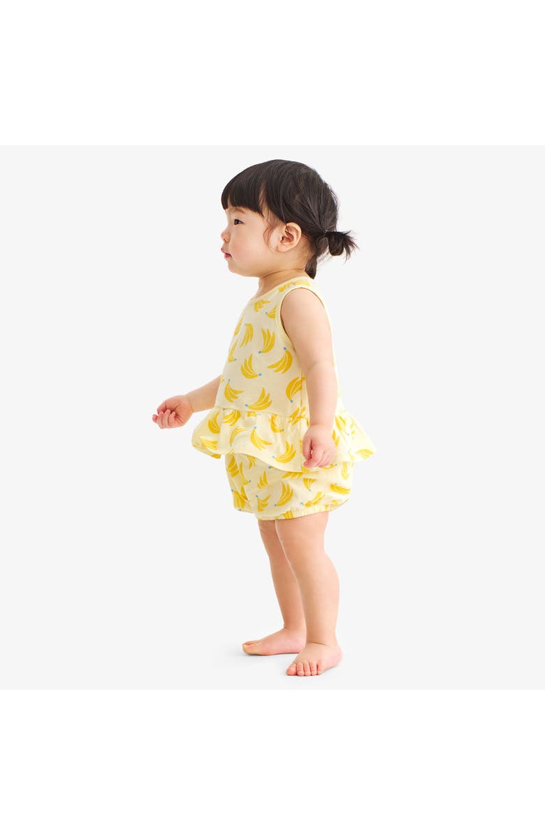 Primary Baby Tank And Shorts Set, Alternate, color, Light Banana Bananas