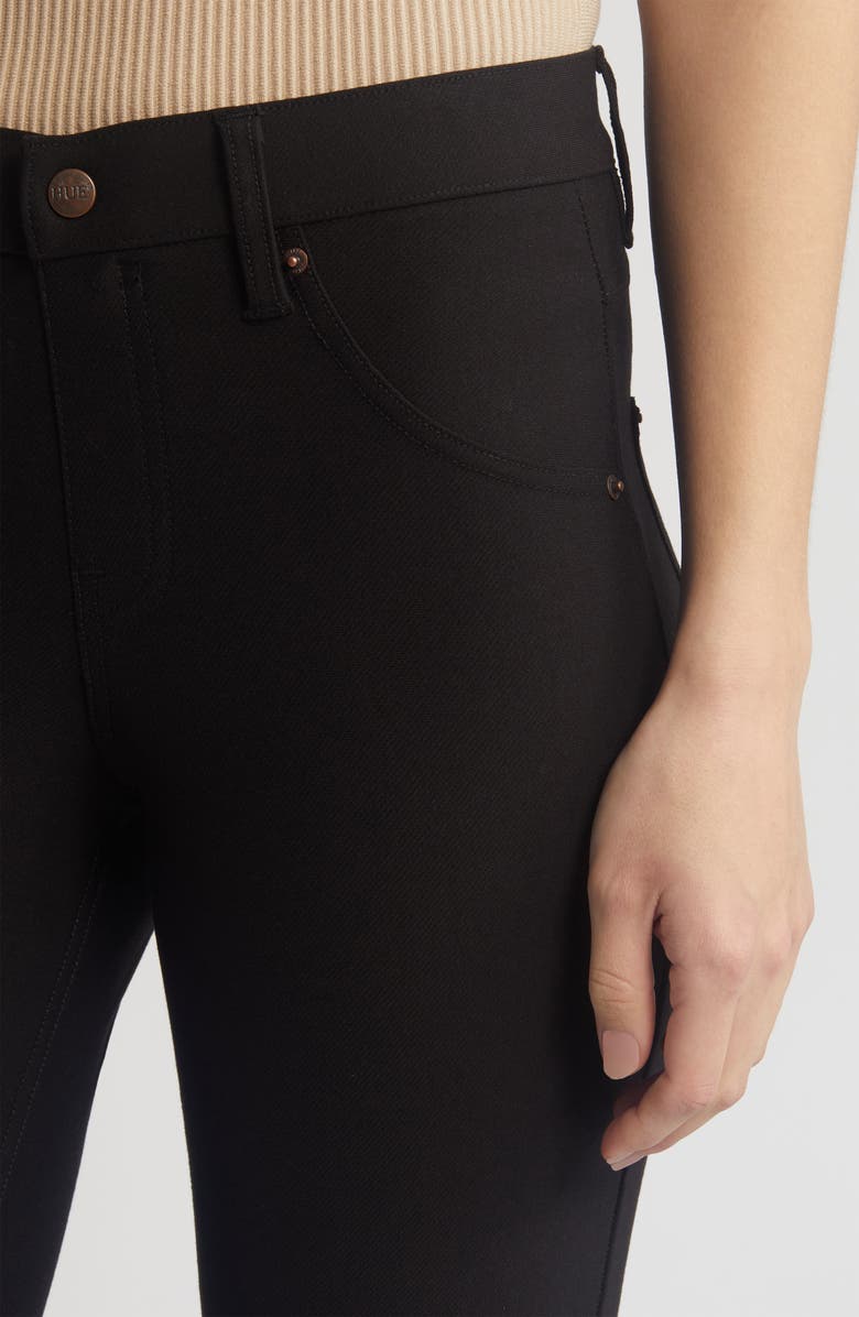 Hue Side Slit Pull-On Denim Capri Leggings, Alternate, color, 