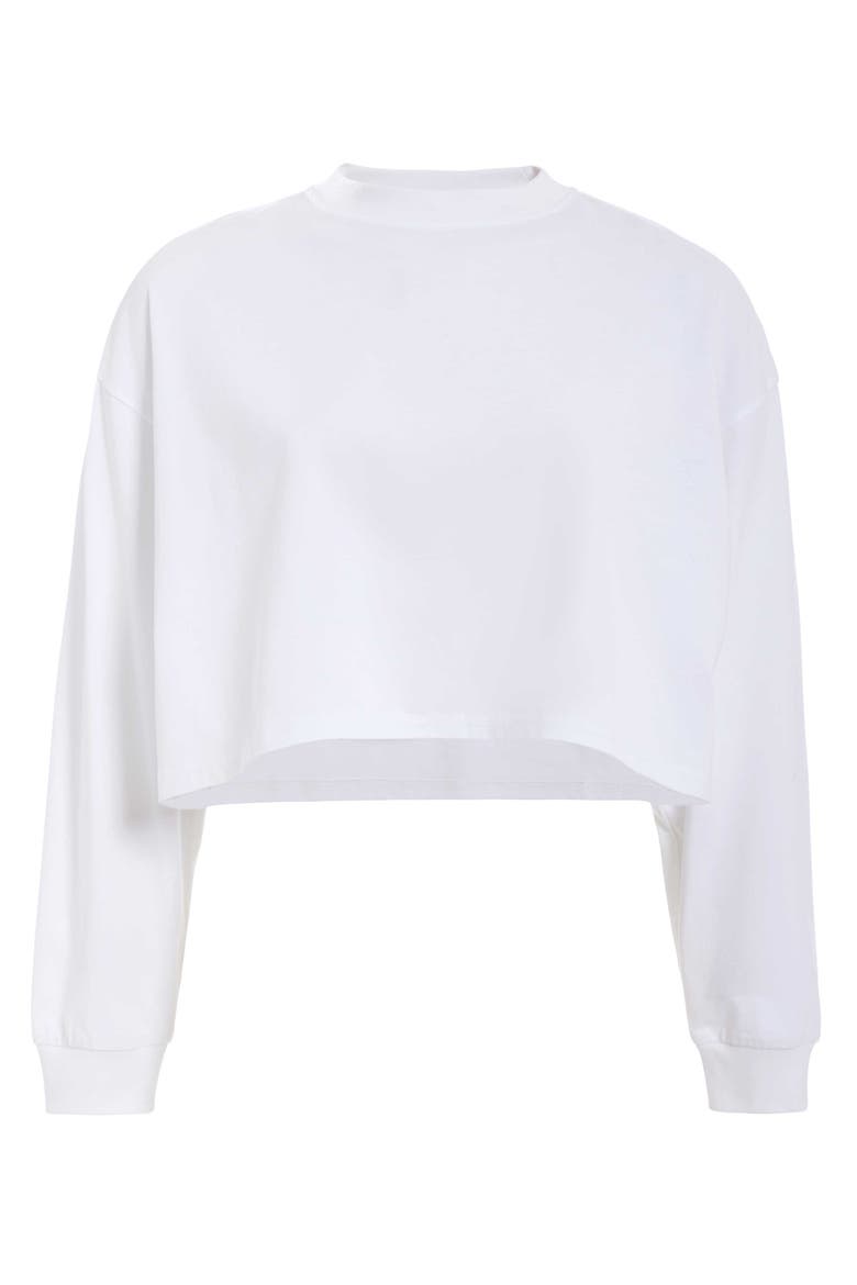 Bride Rhinestone L/S Crew, Alternate, color, White