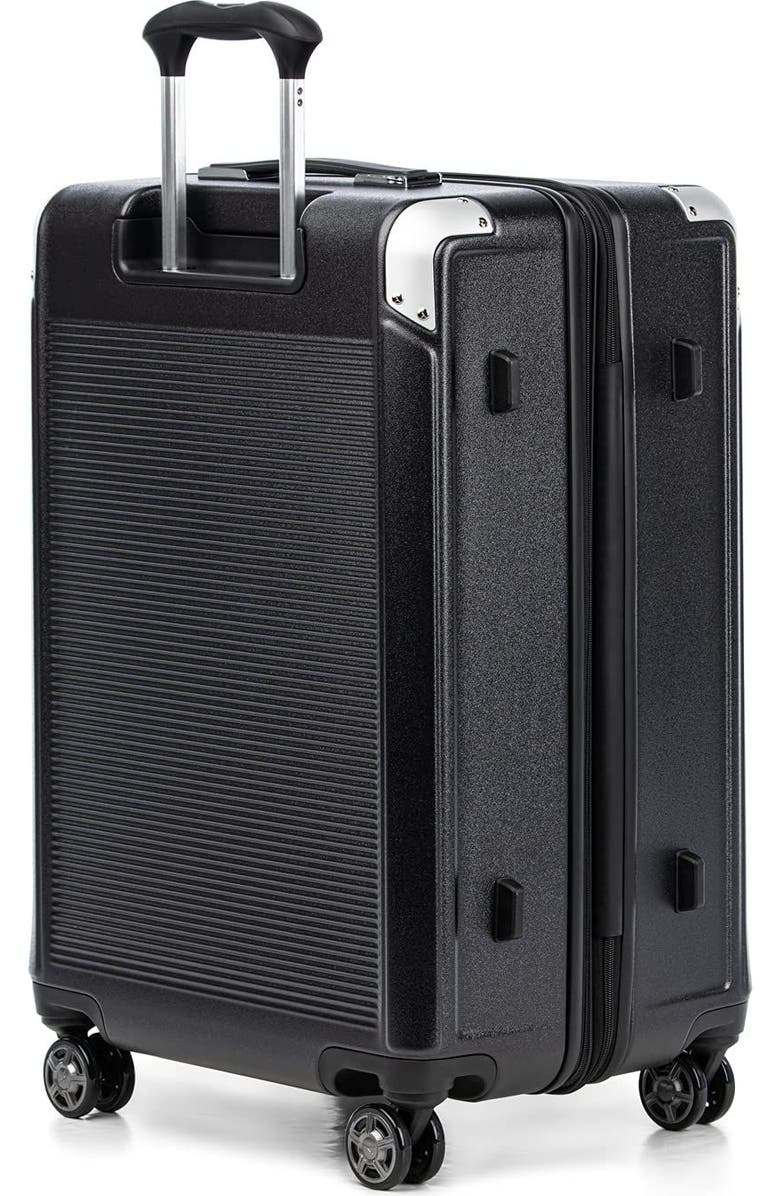 TRAVELPRO Platinum Elite Hardside Expandable Checked- Medium 25-Inch Spinner, Alternate, color, Shadow Black
