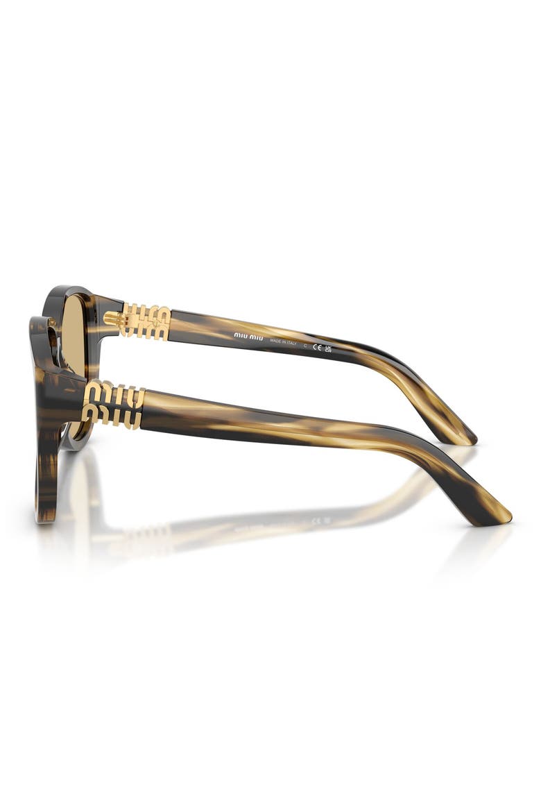 61mm Pilot Sunglasses, Alternate, color, YELLOW