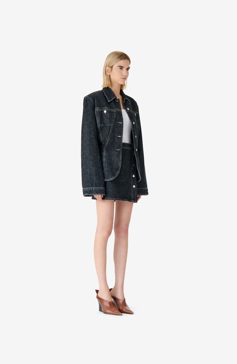 IRO Iloan Denim Jacket, Alternate, color, Steel Denim