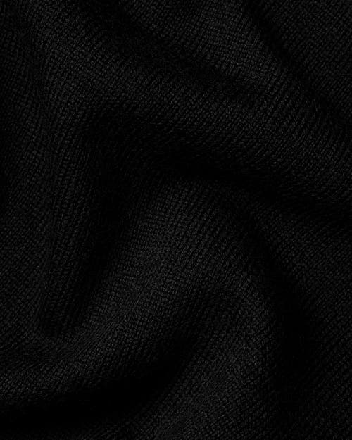 Charles Tyrwhitt Pure Merino Zip Vest In Black