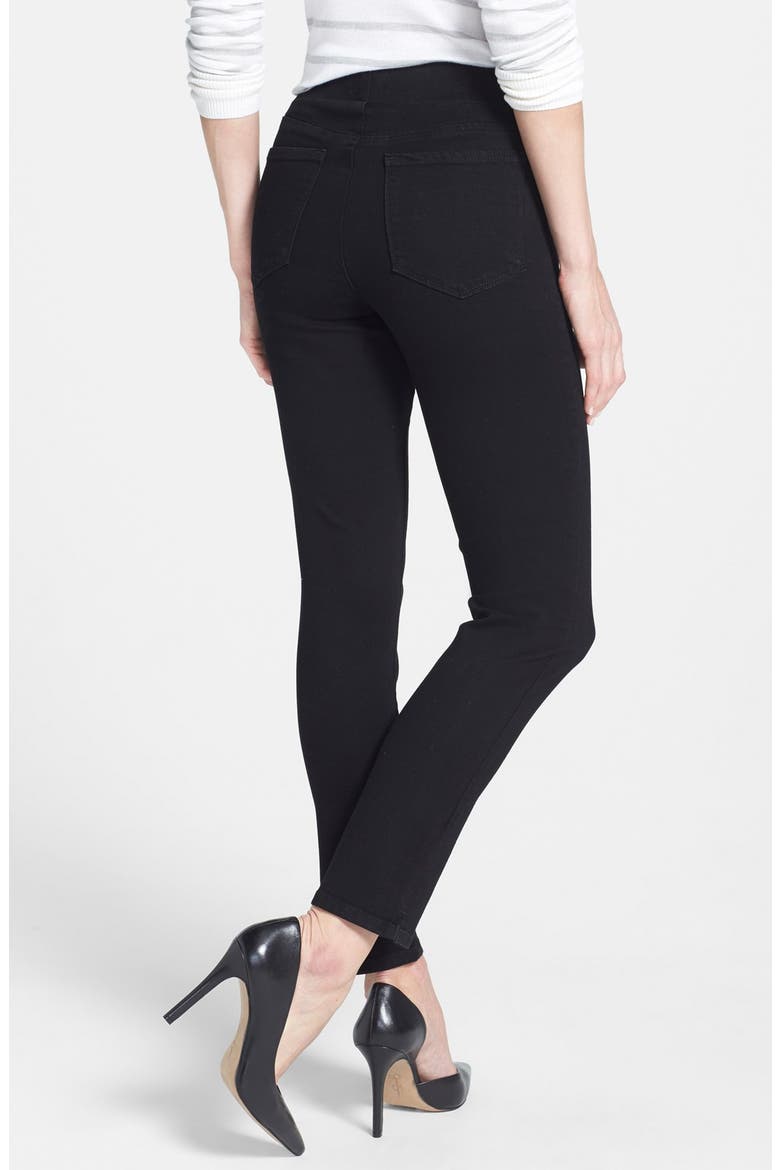 Alina Stretch Ankle Jeans, Alternate, color, BLACK