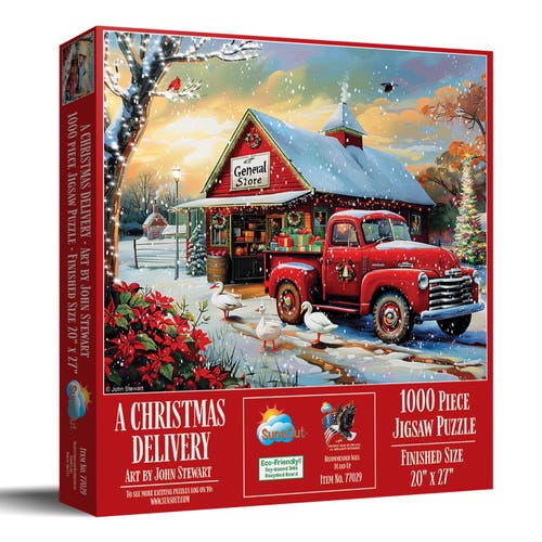 Sunsout A Christmas Delivery 1000 piece Jigsaw Puzzle for Adults in Multicolor  product