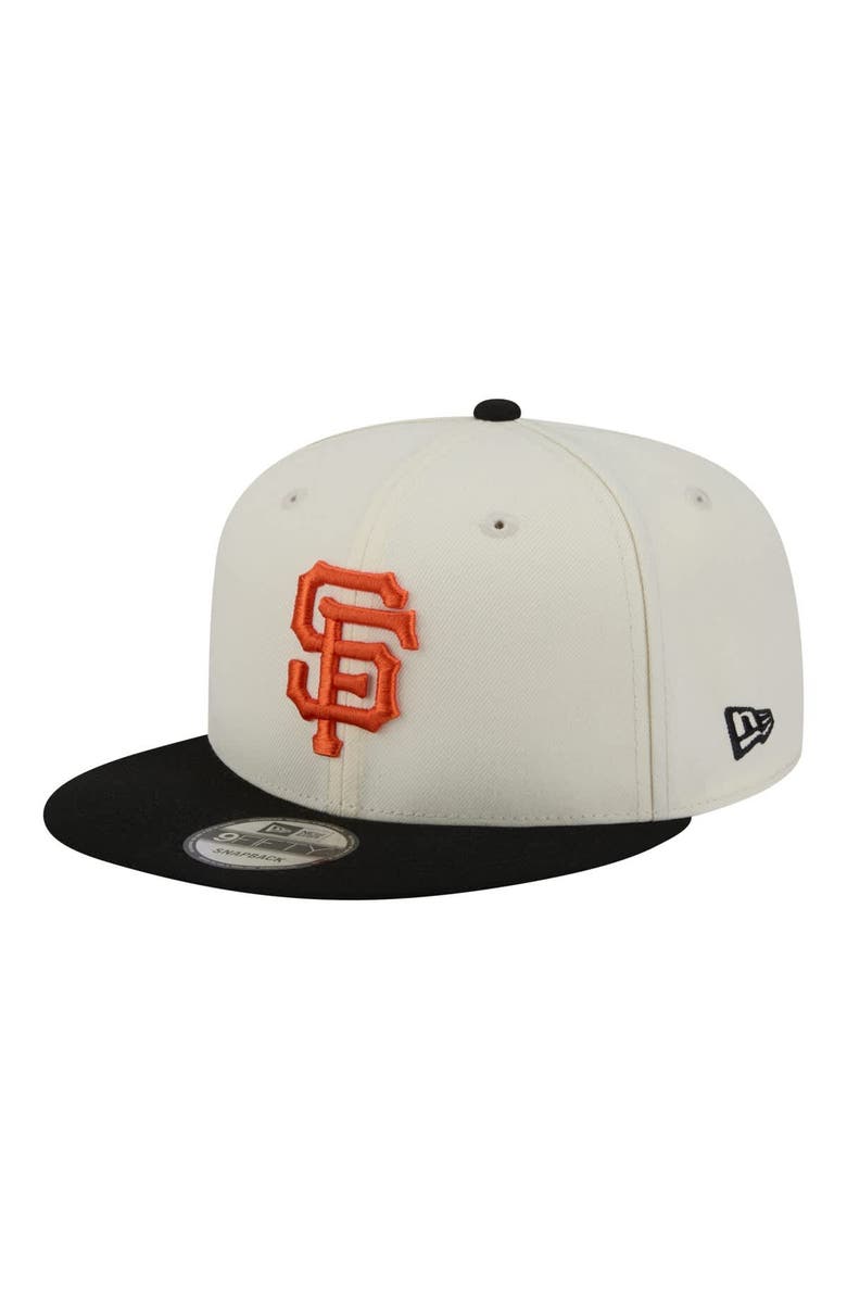 New Era Men's New Era Cream/Black San Francisco Giants Localized 9FIFTY Snapback Hat, Alternate, color, Cream