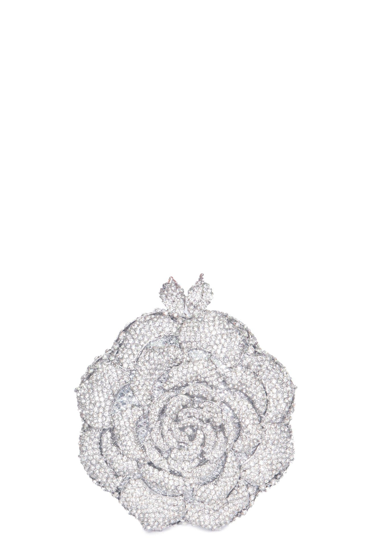 Lauren Lorraine Glam Clutches, Main, color, Silver