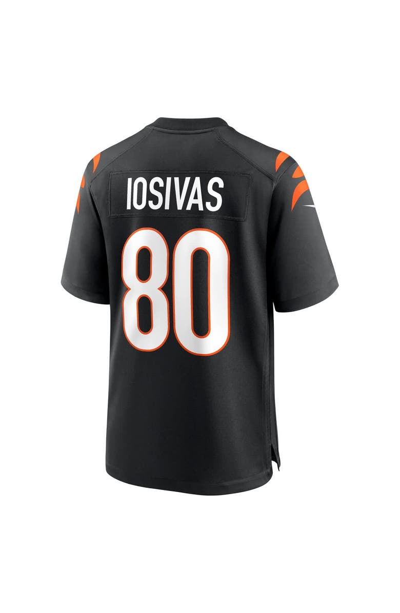 Nike Men's Nike Andrei Iosivas Black Cincinnati Bengals Team Game Jersey, Alternate, color, Black