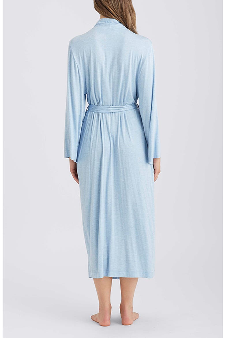 Kate Stretch Modal Maxi Robe, Alternate, color, WINTER BLUE