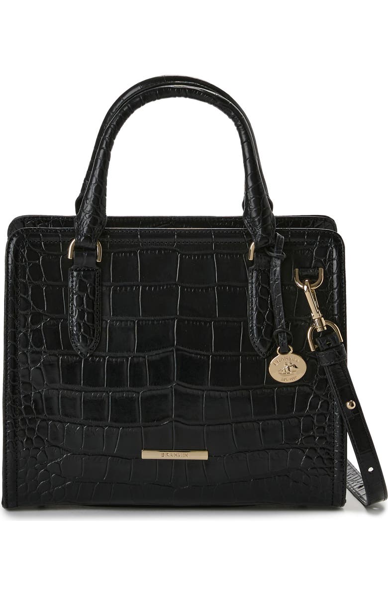 Brahmin Cami Embossed Leather Satchel, Main, color,