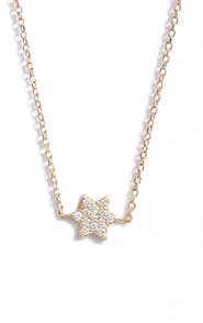 Anzie Love Letter Diamond Star of David Pendant Necklace