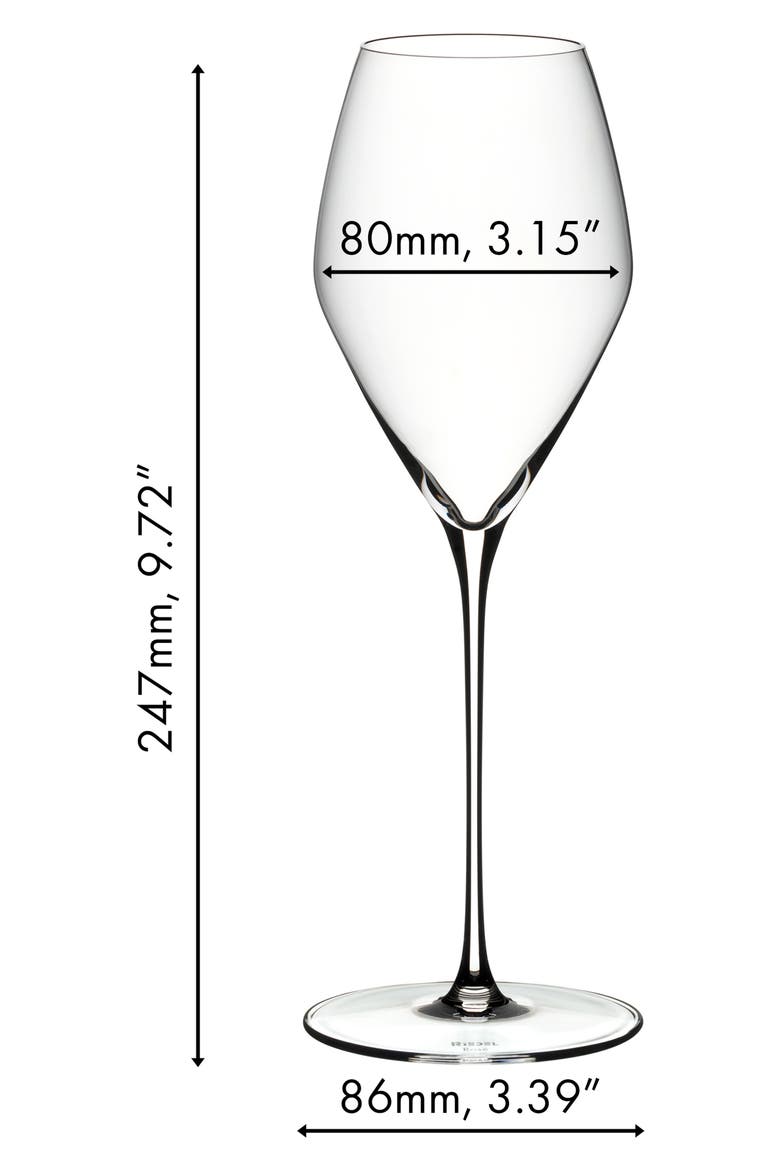 Veloce Rose Wine Glass, Set of 2, Alternate, color, CLEAR