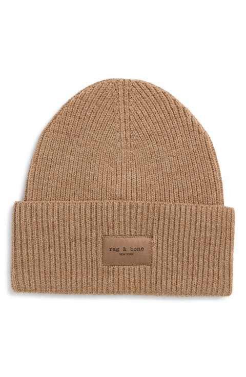 Blake Logo Patch Ribbed Beanie