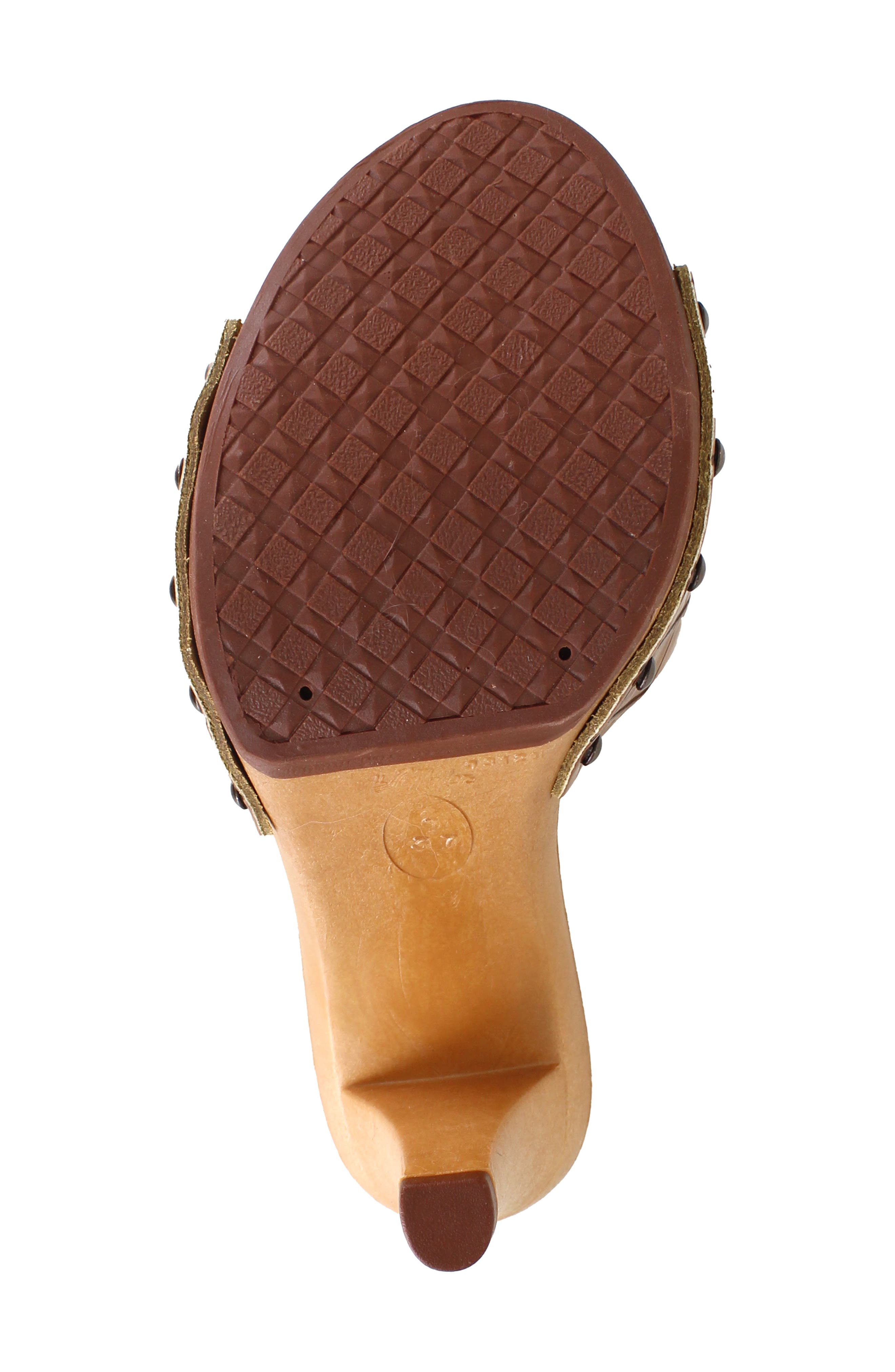 Antonella Platform Sandal, Alternate, color, BROWN CROC