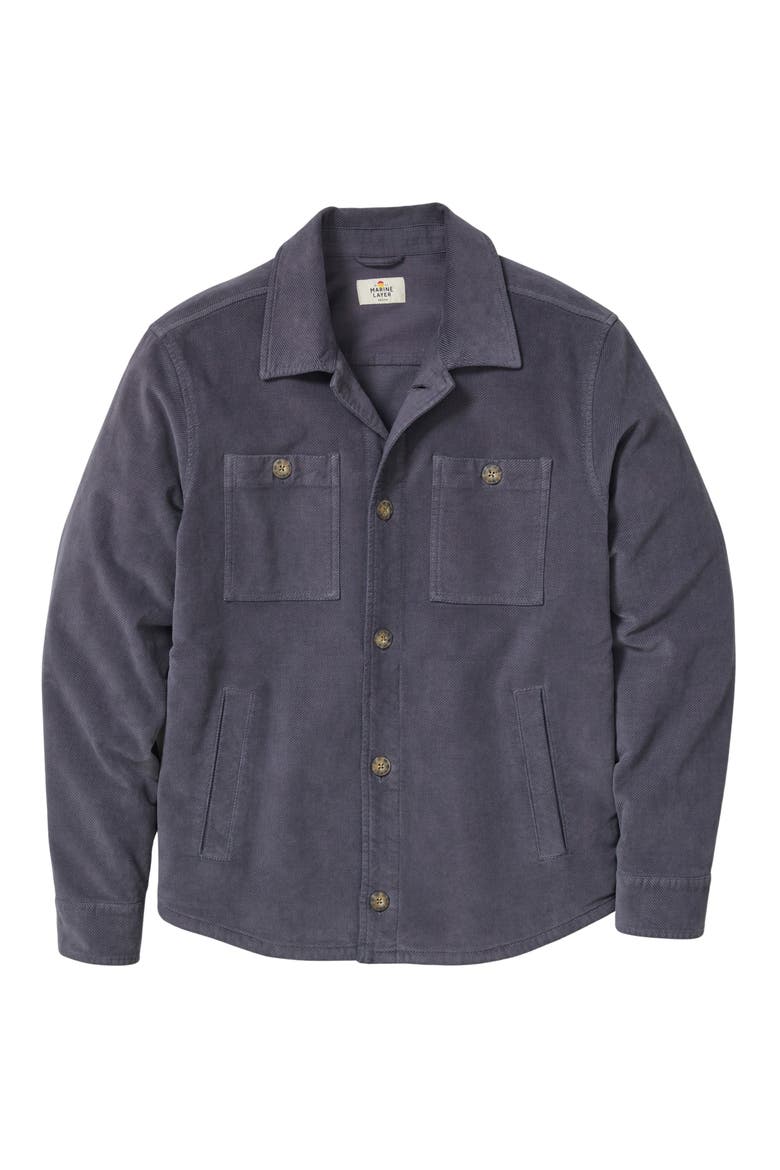 Max Moleskin Overshirt, Alternate, color, MOOD INDIGO