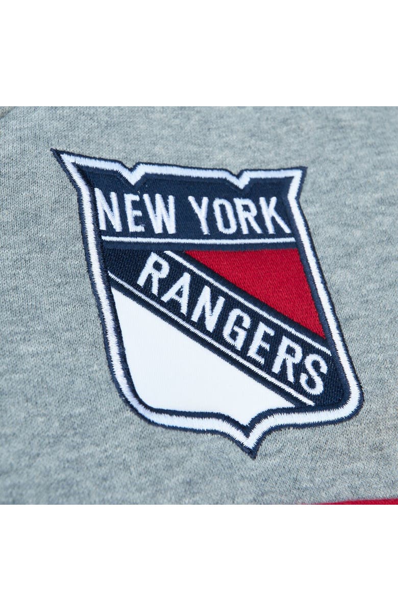 Mitchell & Ness Men's Mitchell & Ness Blue/Gray New York Rangers Head Coach Pullover Hoodie, Alternate, color, Blue