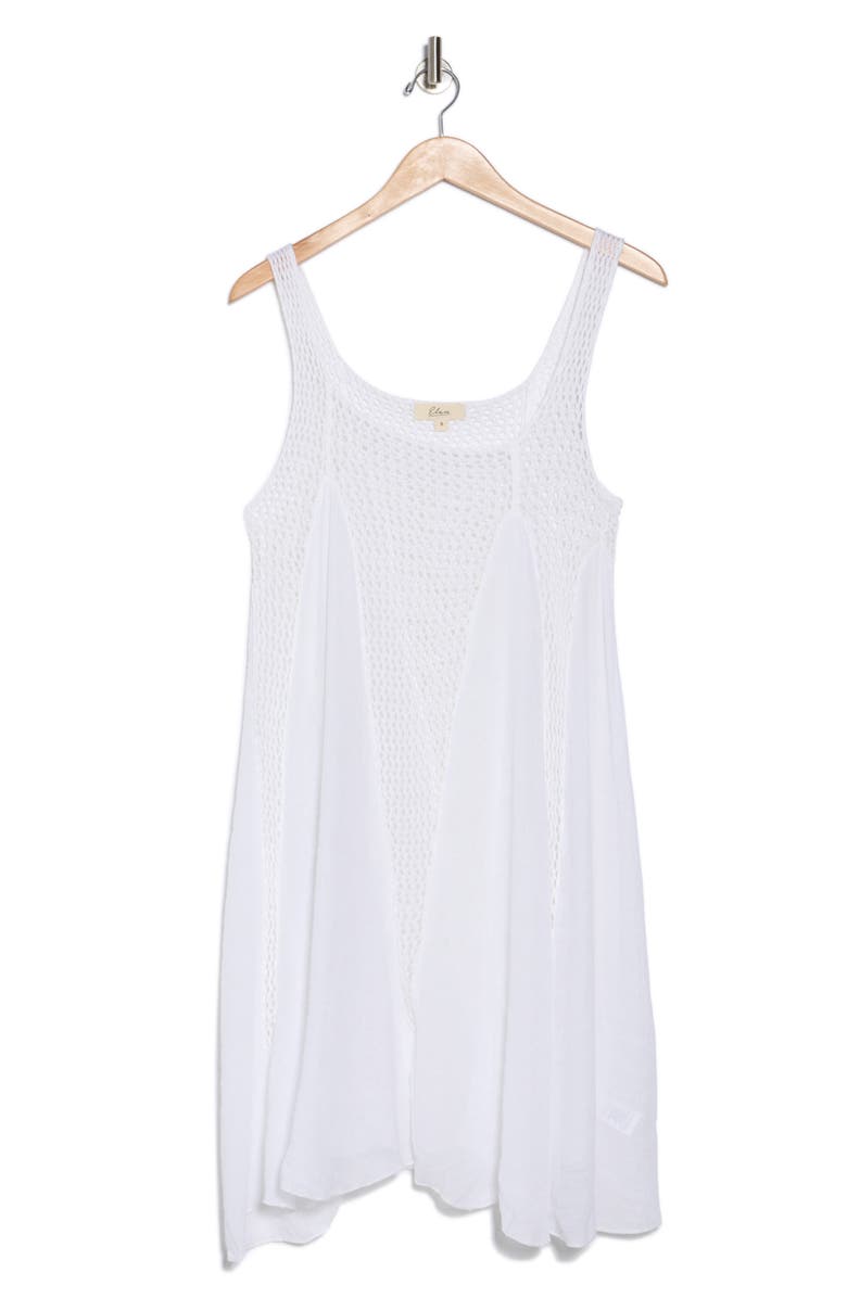 Elan Crochet Inset Cover-Up Dress, Alternate, color,