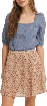 WISHLIST Textured Balloon Sleeve Top