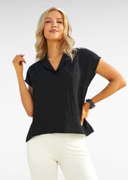 Betabrand Camp Shirt Linenette