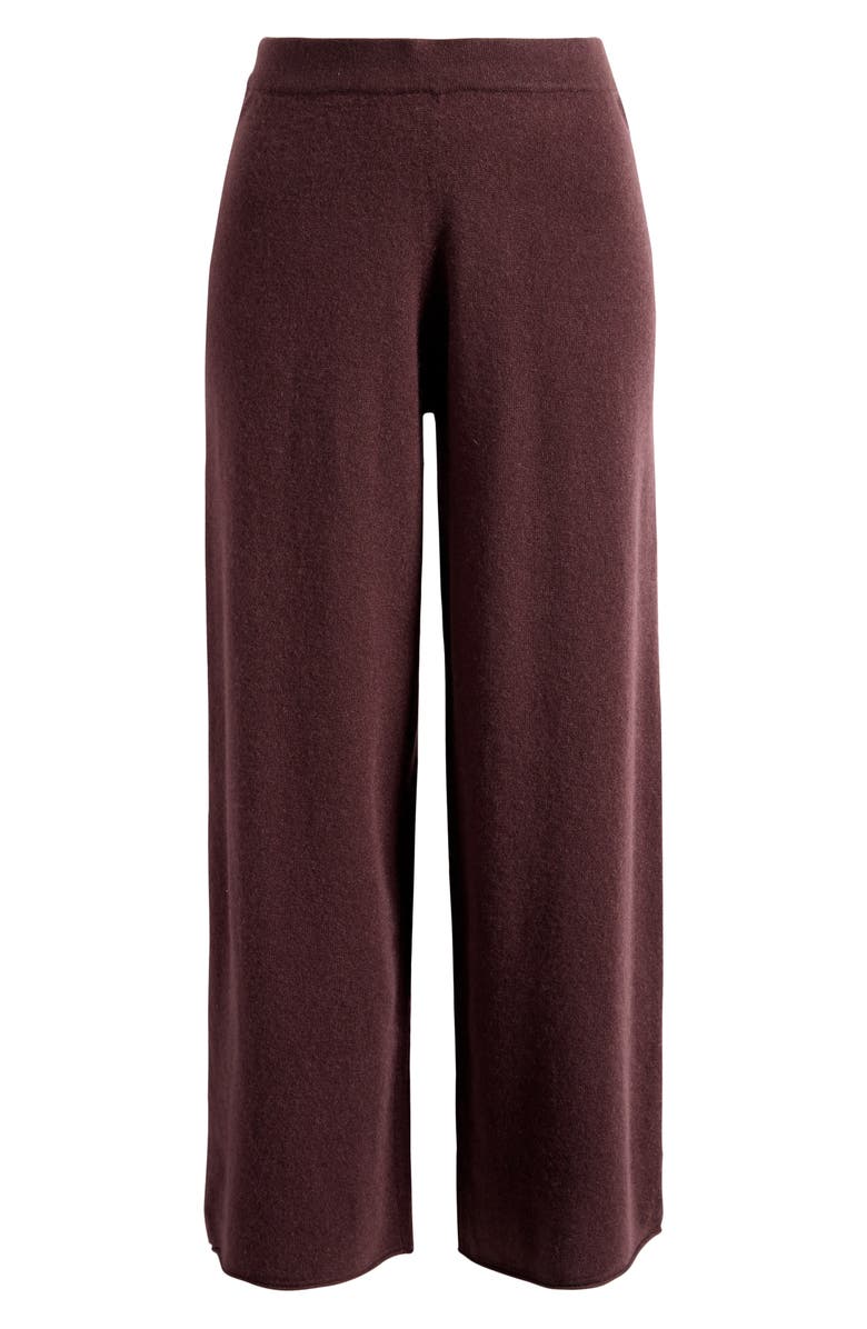 Nordstrom Cashmere Lounge Pants, Alternate, color, Brown Heather