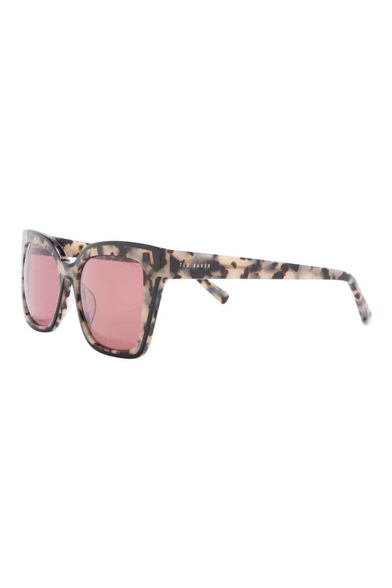 55mm Cat Eye Sunglasses, Alternate, color, IVORY TORTOISE