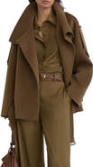 Reiss Lea Belted Wool Blend Coat