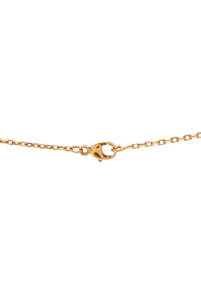 Pop H Pendant Chain Necklace Metal and Enamel Mini, Alternate, color, Neutral