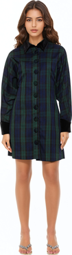 Alexia Admor Velvette Plaid Dress