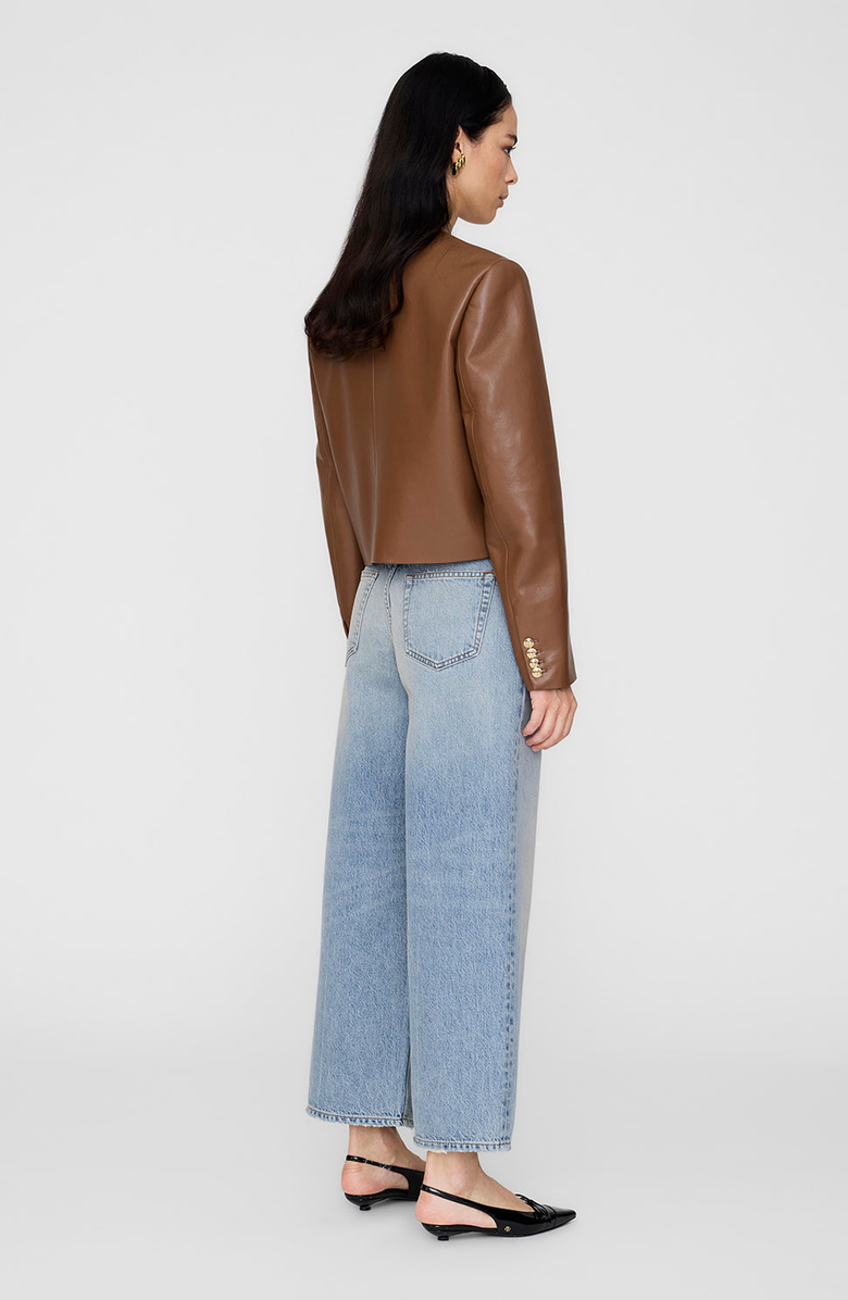 ANINE BING Amber Recycled Leather Jacket, Alternate, color, 