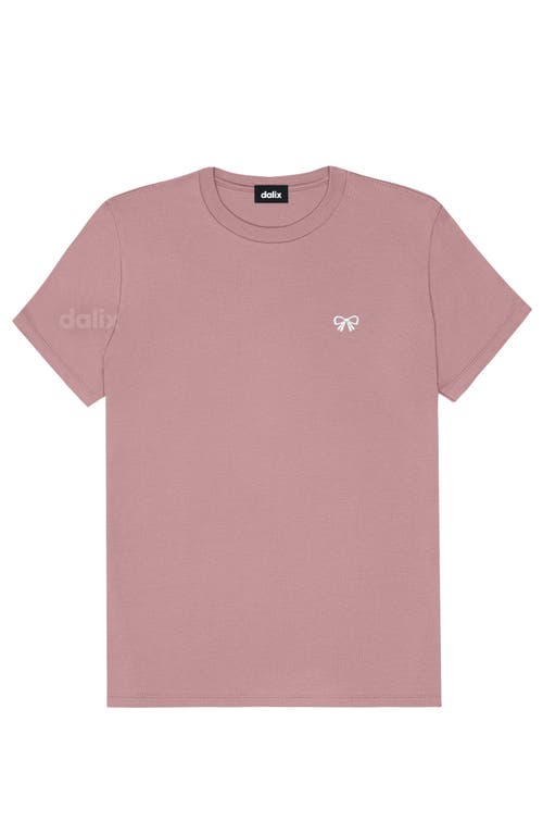 Dalix Womens Bow Jersey Tee In Purple
