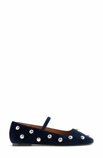 Madewell Greta Stud Embellished Mary Jane Flat