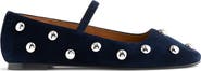 Madewell Greta Stud Embellished Mary Jane Flat