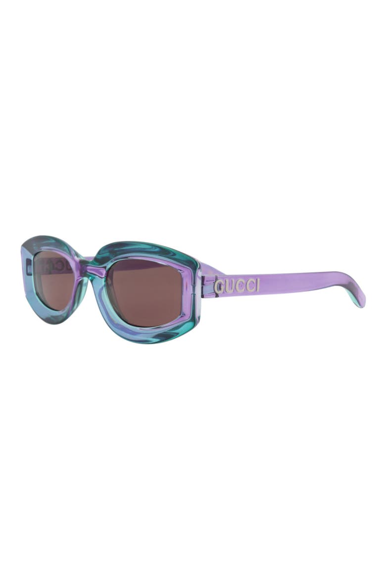 51mm Cat Eye Sunglasses, Alternate, color, VIOLET VIOLET BROWN
