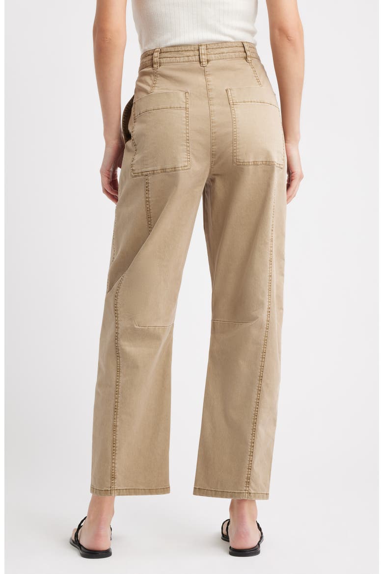 Lunar Barrel Leg Pants, Alternate, color, LIGHT OLIVE