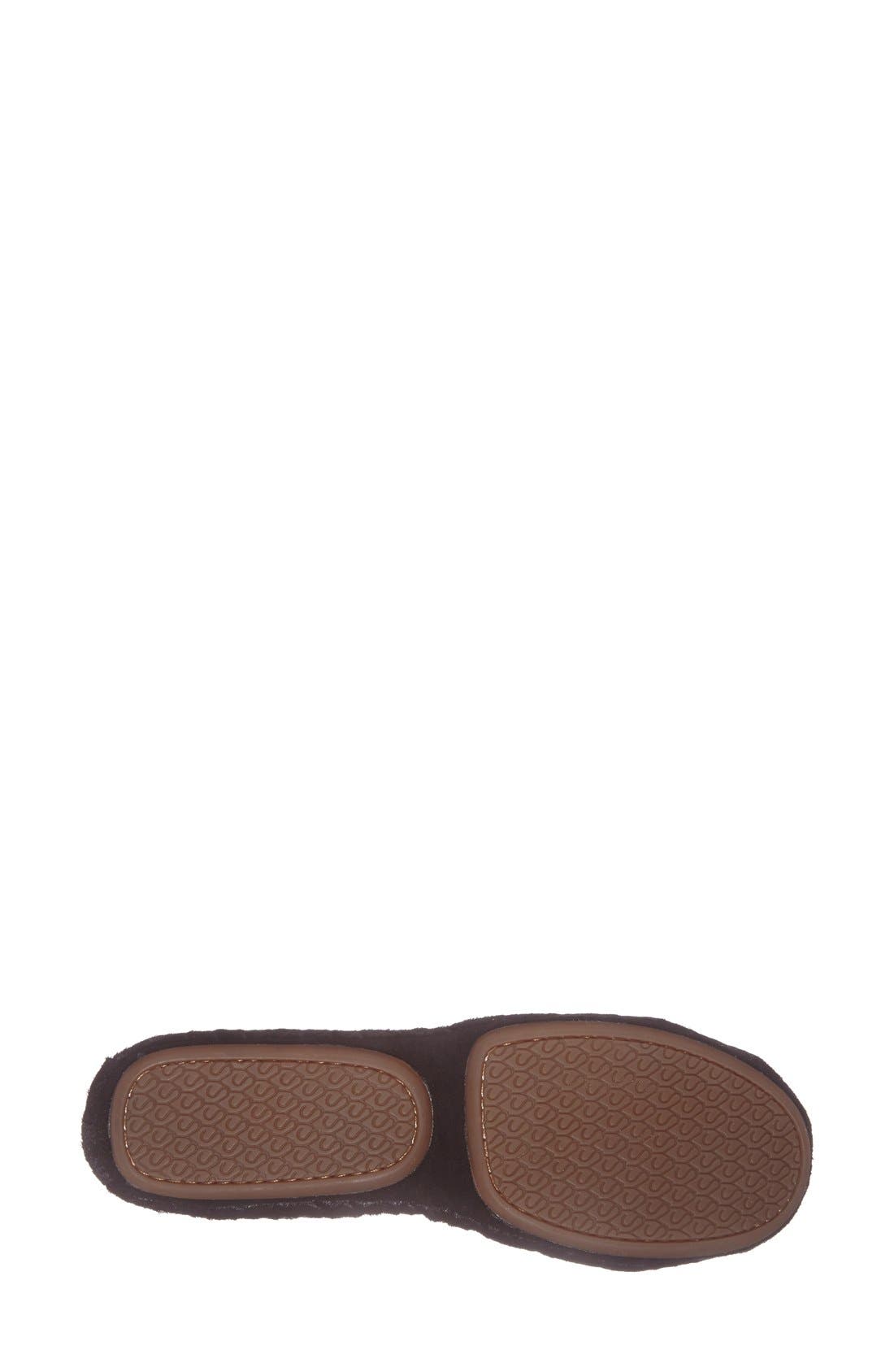 'Samara' Foldable Ballet Flat, Alternate, color, BLACK