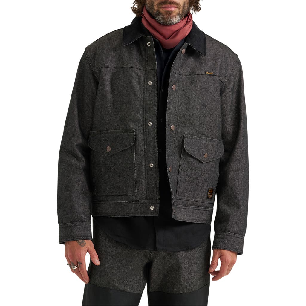 Filson X Wrangler Relaxed Fit Denim Work Jacket in Black  product