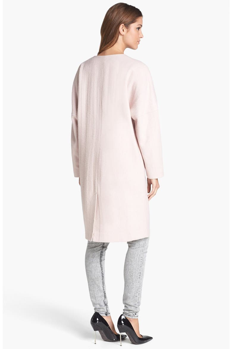 'Lofty' Wool Coat, Alternate, color, PINK- SMOKE
