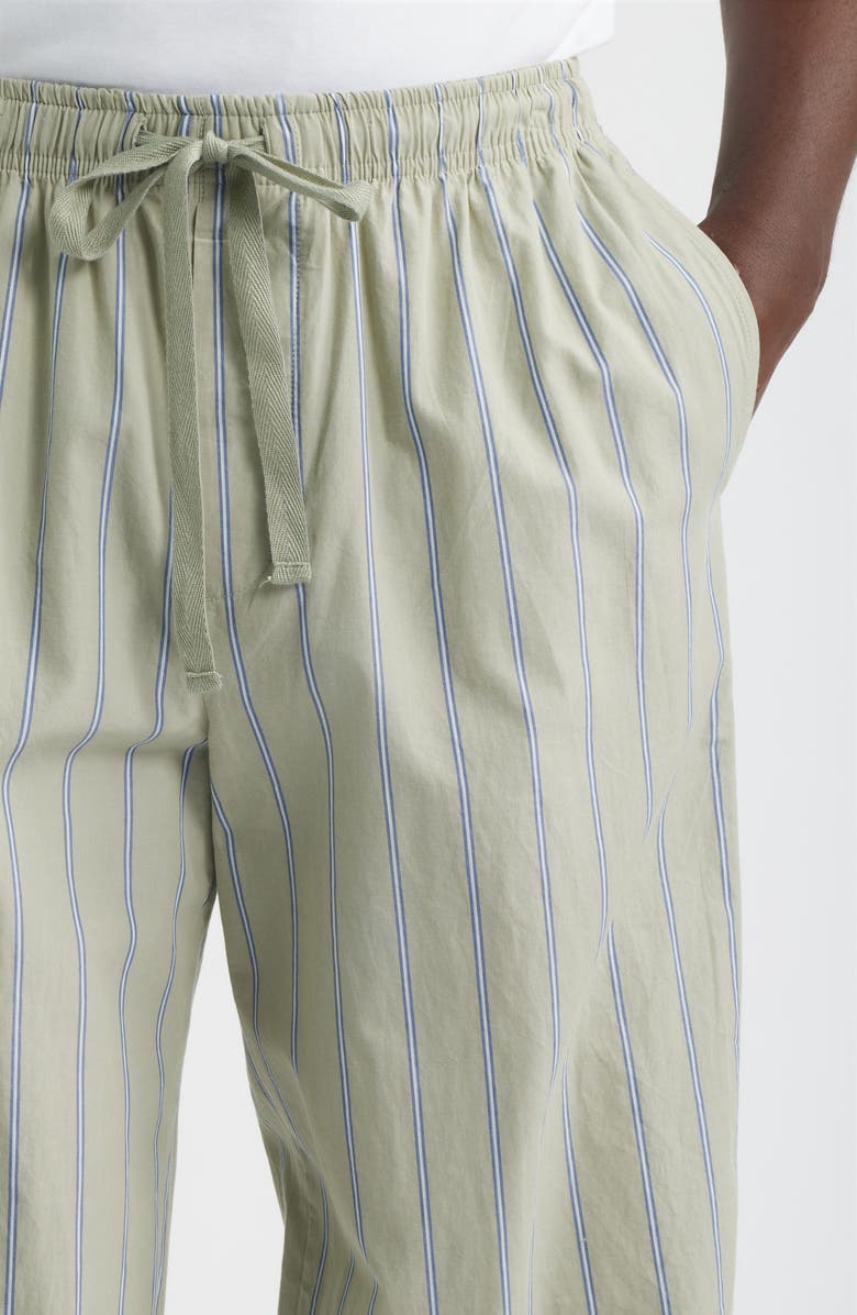 Nordstrom Stripe Woven Cotton Poplin Pajamas, Alternate, color, Green Seagrass Hip Stripe