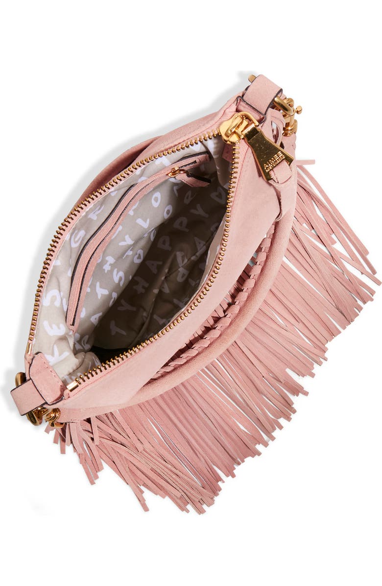 AIMEE Kane Convertible Leather Shoulder Bag, Alternate, color, Peachy