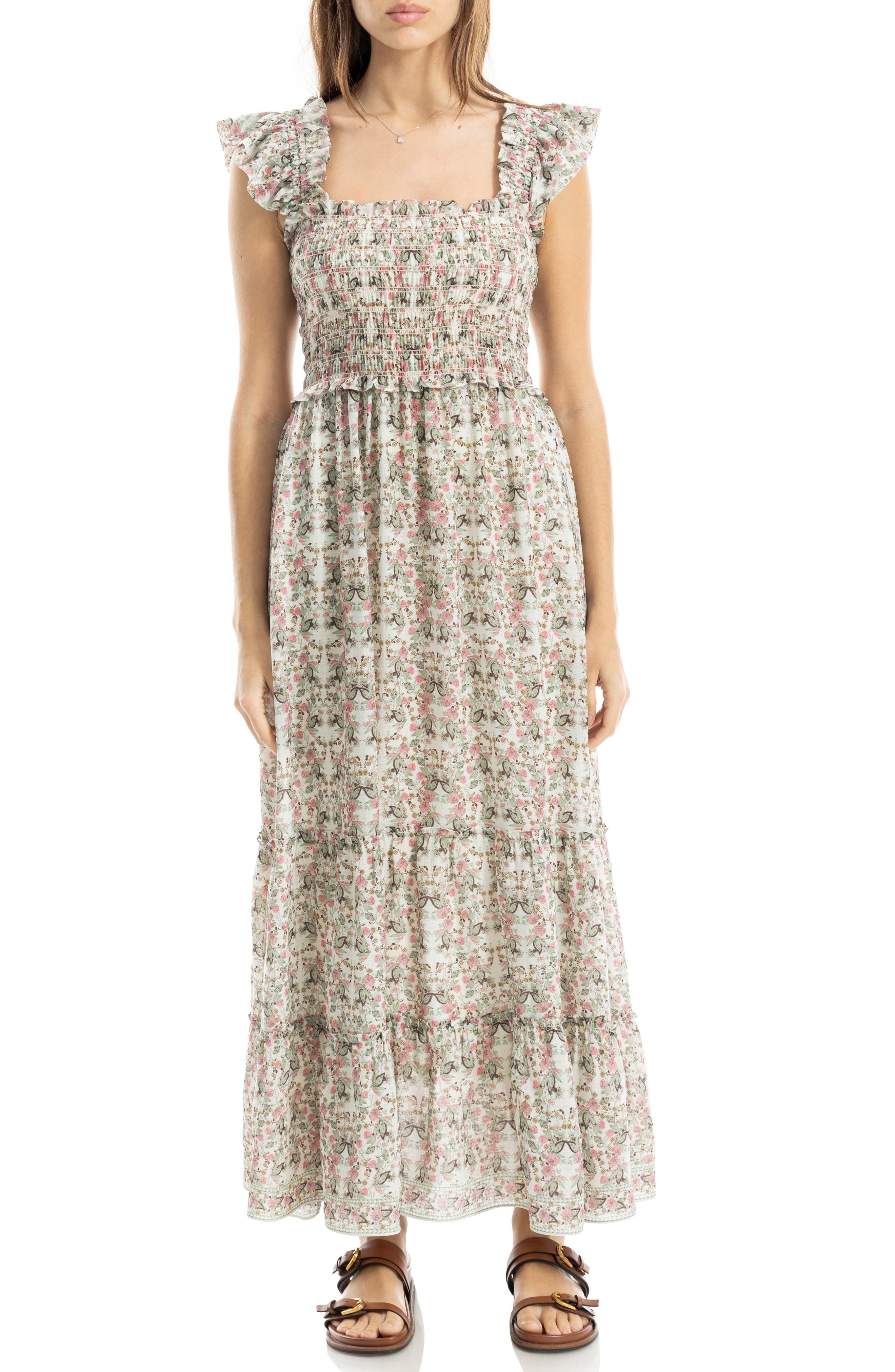 CREAM/ BLUSH SHADED PAISLEY