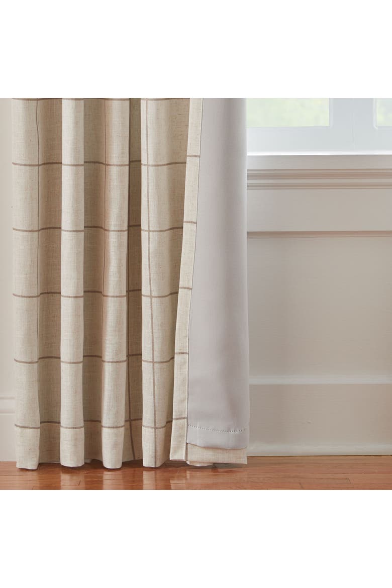 Brighton Grommet Window Curtain Panel, Alternate, color, Linen