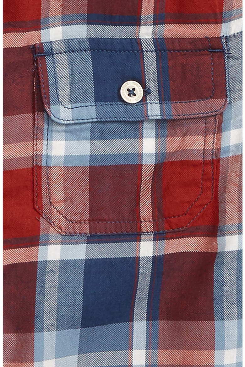 Flannel Shirt, Alternate, color, RUST BOSSA NOVA PLAID