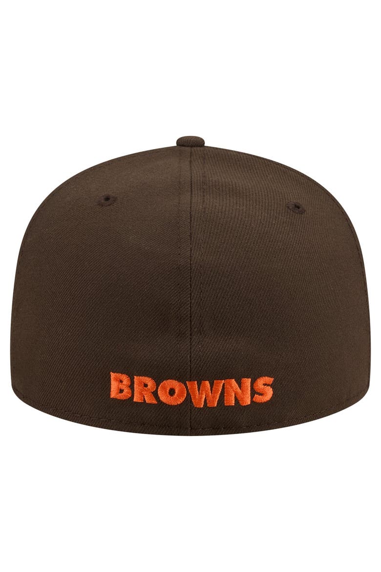 Men's New Era Brown Cleveland Browns 59FIFTY Fitted Hat, Alternate, color, Brown